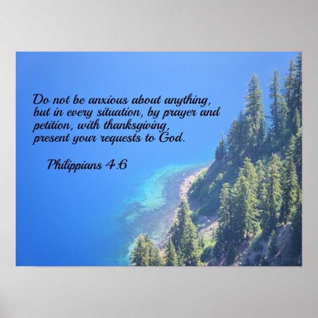 Affiche Philippians 4:6 Do not be anxious about anything (Devant)
