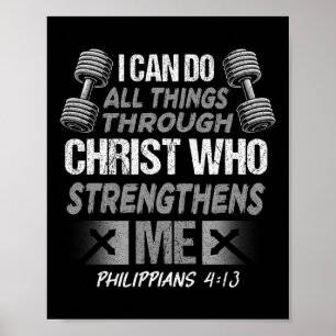 Affiche Philippiens 413 Christian Jesus Bodybuilding Peser