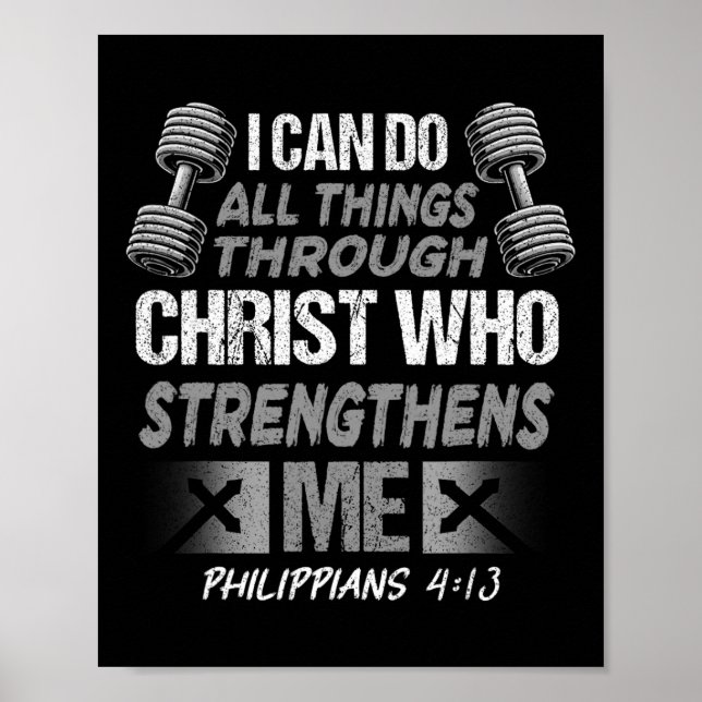 Affiche Philippiens 413 Christian Jesus Bodybuilding Peser (Devant)