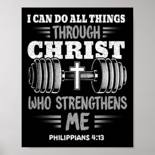 Affiche Philippiens 413 Christian Jesus Bodybuilding Peser