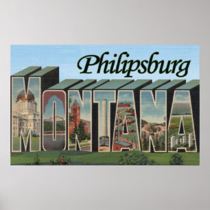 Affiche Philipsburg, Montana