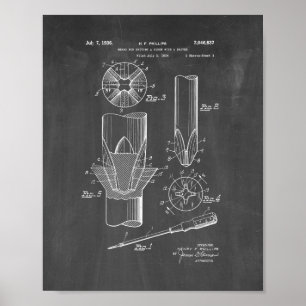 Affiche Phillips head Screwdriver Patent - Chalkboard