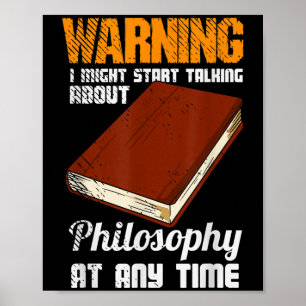 Affiche Philosophe philosophique penseur libre penseur Phi