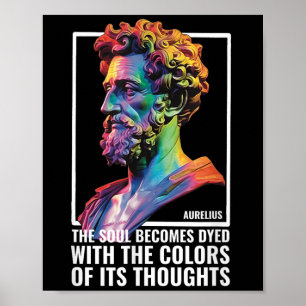 Affiche Philosophe stoïque Citation Philosophie grecque Ma