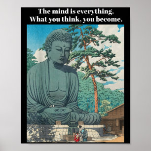 Affiche Philosophie Citation Bouddha Bouddhisme Méditation