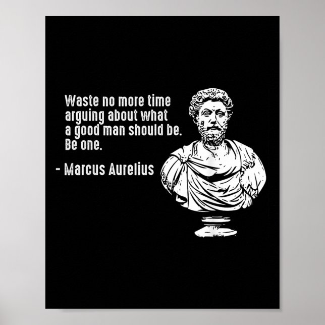 Affiche Philosophie Citations Enseignant Stoicisme Marcus  (Devant)