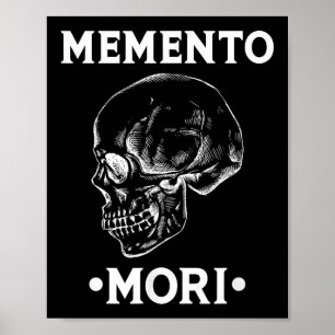 Affiche Philosophie de stoïcisme crânien Memento Mori