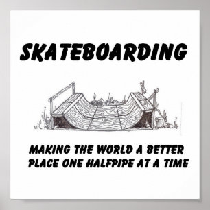 Affiche philosophie du skateboard