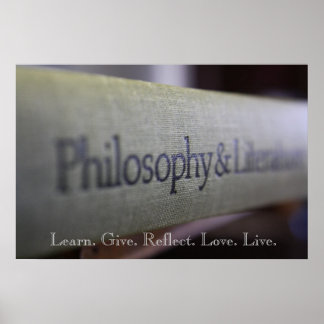 Affiche Philosophie et littérature