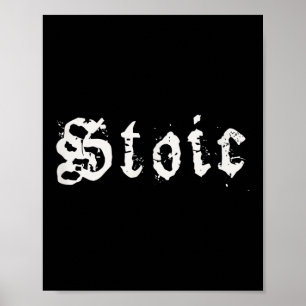 Affiche Philosophie hellénistique stoïque Minimalisme Stoï