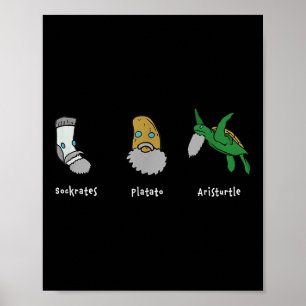 Affiche Philosophie Socrates Platon Aristote Design Pour P
