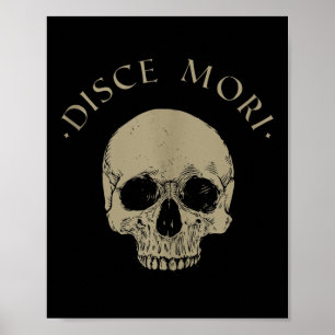 Affiche Philosophie stoïque Disce Mori Citation de stoïcis