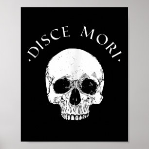 Affiche Philosophie stoïque Disce Mori Citation de stoïcis