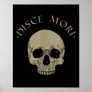 Affiche Philosophie stoïque Disce Mori Citation stoïcisme 