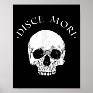 Affiche Philosophie stoïque Disce Mori Citation stoïcisme 