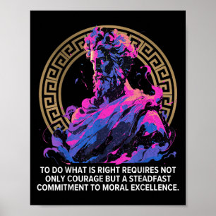 Affiche Philosophie stoïque Epic vieux grec Inspirationnel