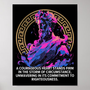 Affiche Philosophie stoïque Épopée Vieux stoïcisme grec In