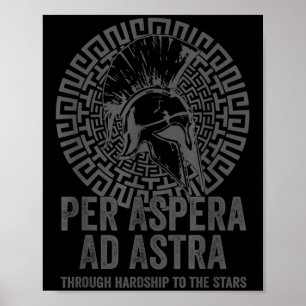 Affiche Philosophie stoïque Gris Avec Traduction Par Asper