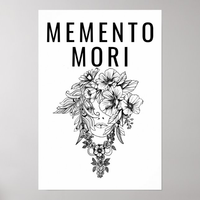 Affiche Philosophie stoïque Memento Mori, Marcus Aurelius (Devant)