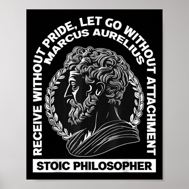 Affiche Philosophie stoïque romaine Marcus Aurelius Citati (Devant)