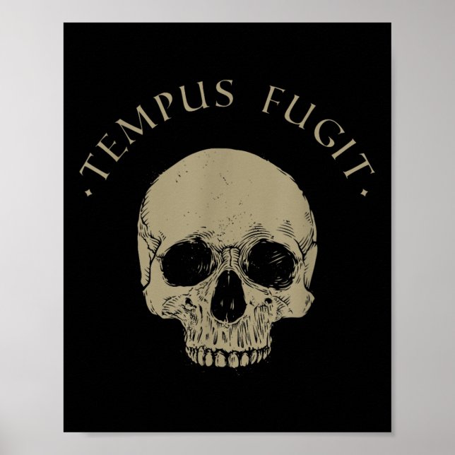 Affiche Philosophie stoïque Tépus Fugit Citation stoïcisme (Devant)
