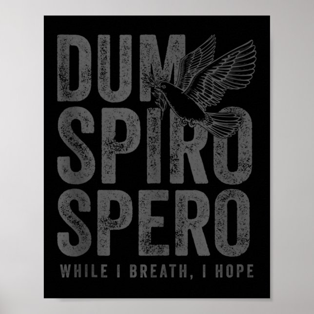 Affiche Philosophie stoïque Traduction gris stoïcisme Dum  (Devant)