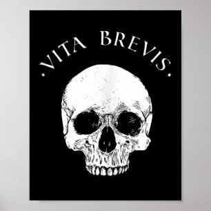 Affiche Philosophie stoïque Vita Brevis Citation de stoïci