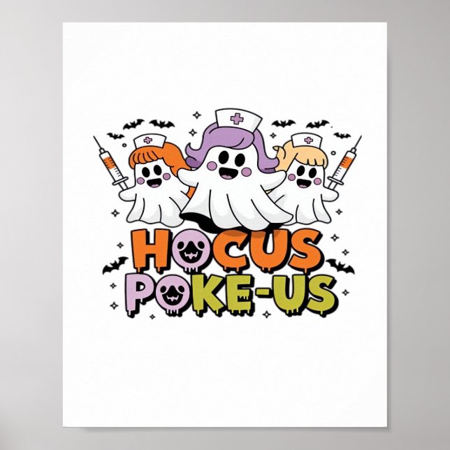 Affiche Phlebotomiste Halloween Médicale Lab Tech Éffrayan (Devant)