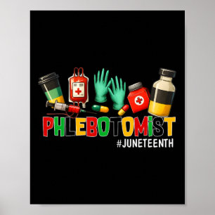 Affiche Phlebotomiste JunetDix Liberté 1865 Histoire noire