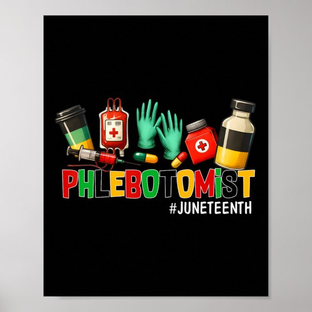 Affiche Phlebotomiste JunetDix Liberté 1865 Histoire noire (Devant)