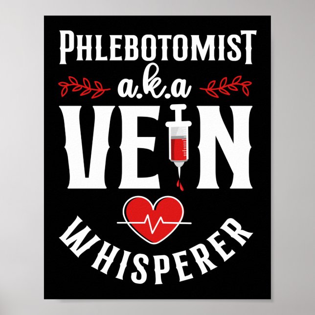 Affiche Phlebotomiste Phlebotomie Phlebotomiste A.K.A. (Devant)
