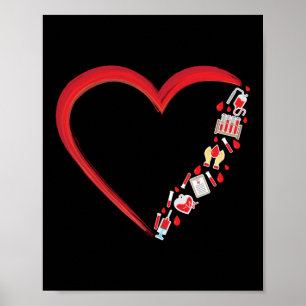 Affiche Phlebotomiste Phlebotomie Phlebotomiste Coeur du c