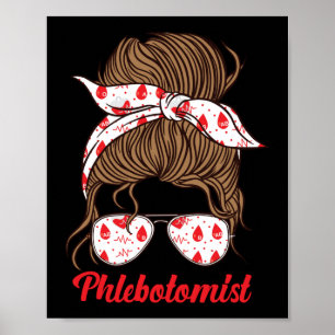 Affiche Phlebotomiste Phlebotomie Phlebotomiste Fille