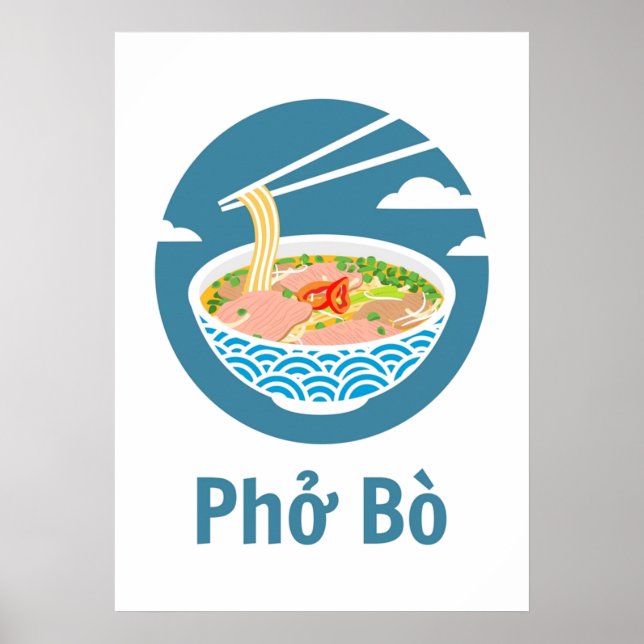 Affiche Pho Bo vietnamien (Devant)