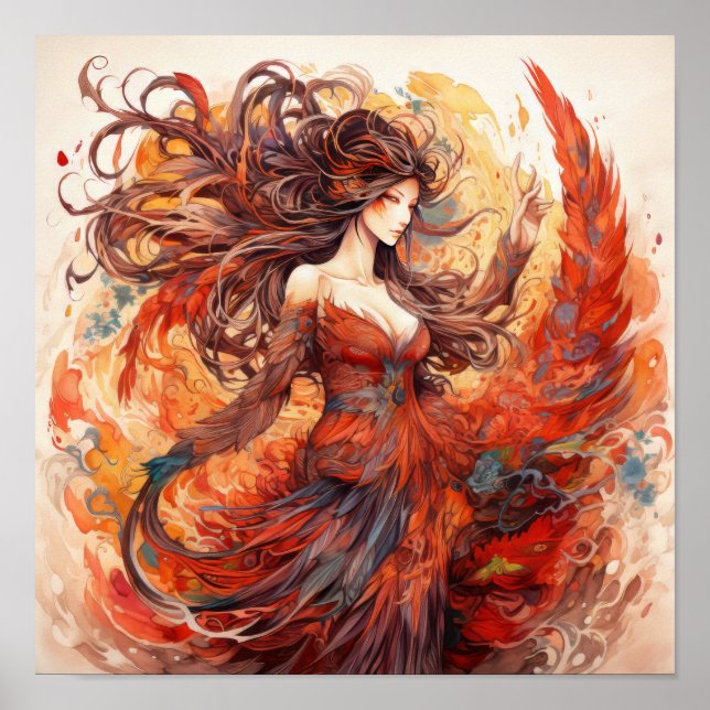 Affiche Phoenix Ascendant : Portrait de la femme résilient (Devant)