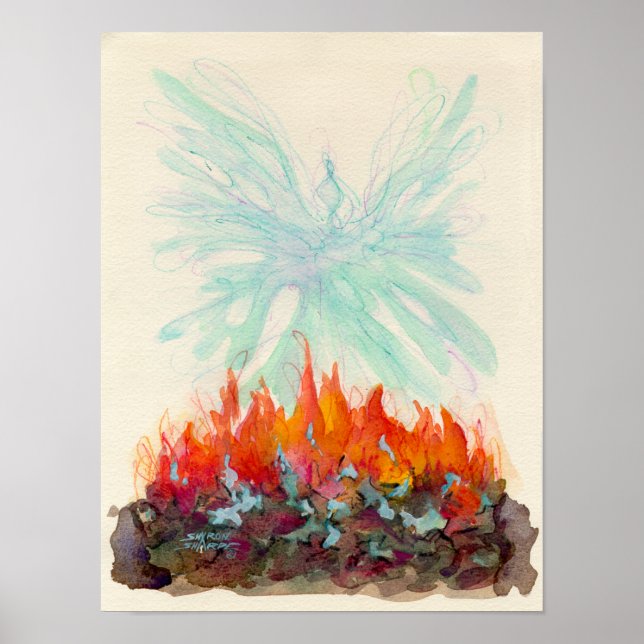 Affiche PHOENIX BIRD by SHARON SHARPE (Devant)