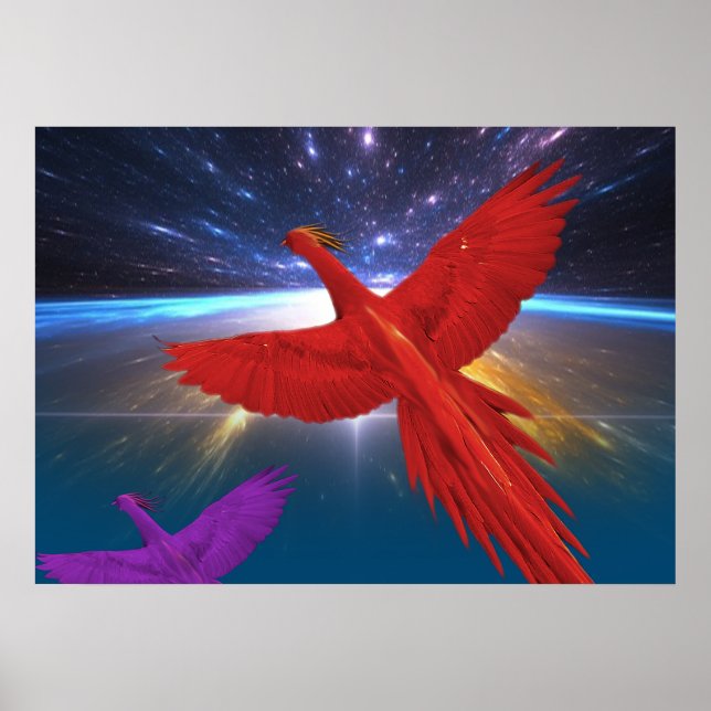 Affiche Phoenix dans l'espace (Devant)