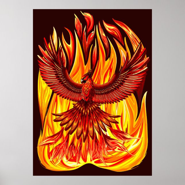 Affiche Phoenix mythologique immortelle Créature (Devant)