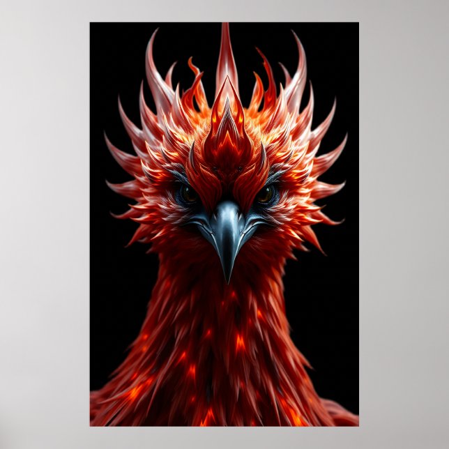 Affiche 🔥 Phoenix Rising - Oiseau de Feu Fantastique Maje (Devant)