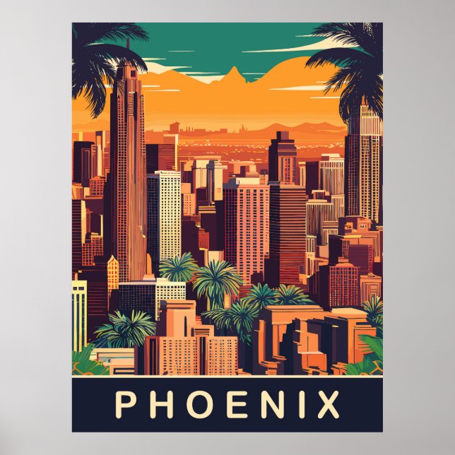 Affiche Phoenix Skyline, Voyage (Devant)