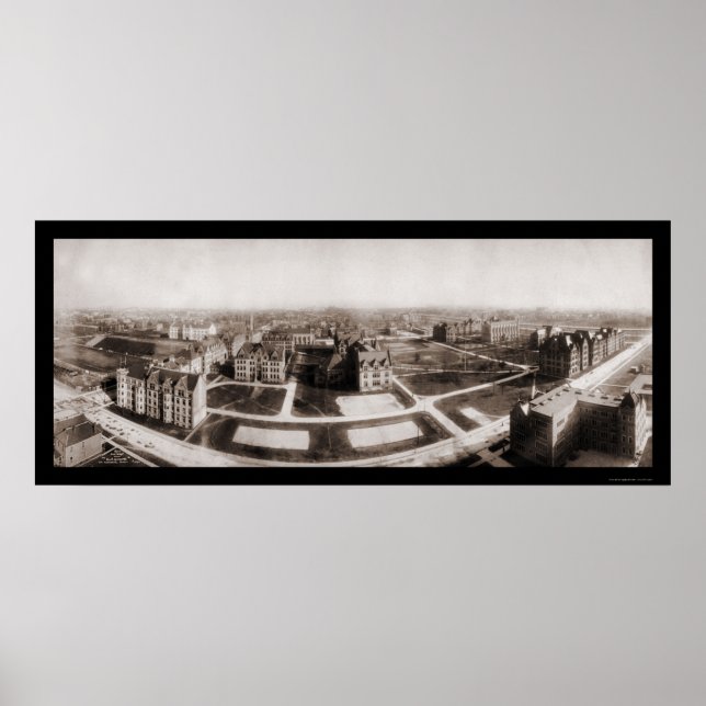 Affiche Photo 1904 de l'Université de Chicago (Devant)
