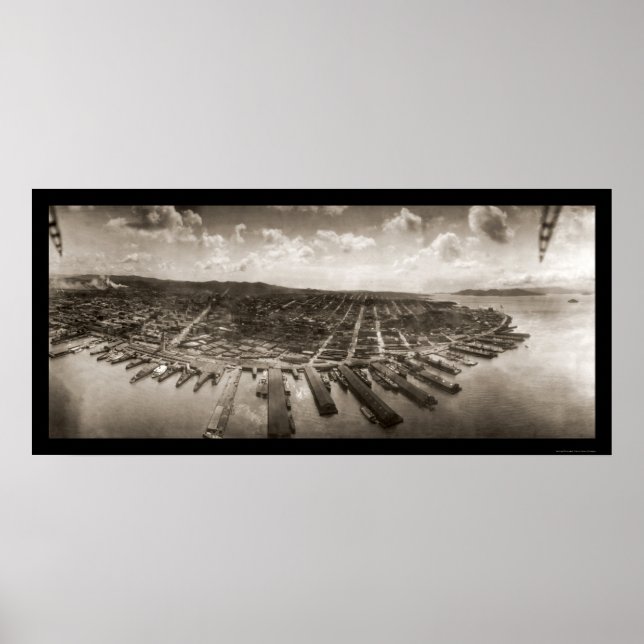 Affiche Photo 1908 de l'Airship de San Francisco (Devant)