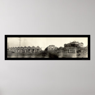 Affiche Photo 1909 d'Atlanta GA de parcs à bestiaux