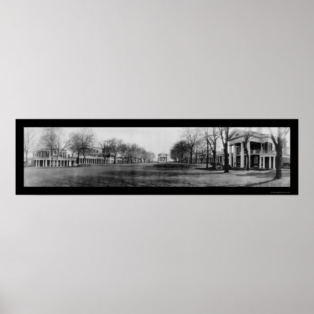 Affiche Photo 1909 de l'Université de Virginie (Devant)