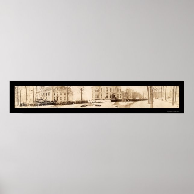 Affiche Photo 1909 de l'Université d'Indiana (Devant)