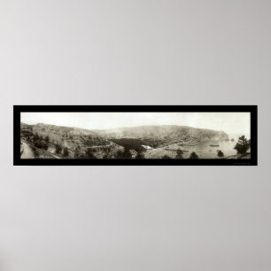 Affiche Photo 1910 d'Avalon, île de CA Catalina