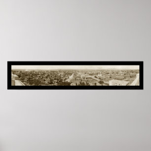 Affiche Photo 1911 de Spokane WA d'horizon