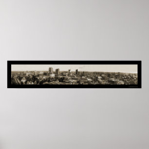 Affiche Photo 1912 d'horizon de Dallas TX
