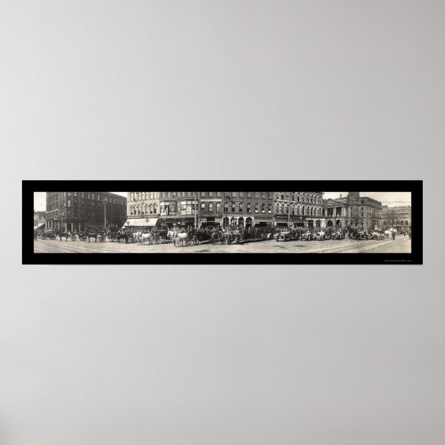 Affiche Photo 1913 du service d'incendie du canton OH (Devant)