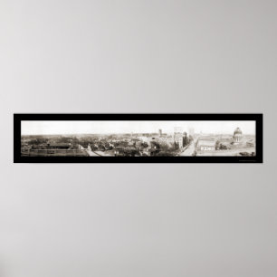 Affiche Photo 1918 de panorama de Charlotte OR